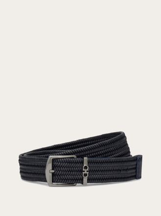 Ferragamo Uomo Cintura intrecciata Blu