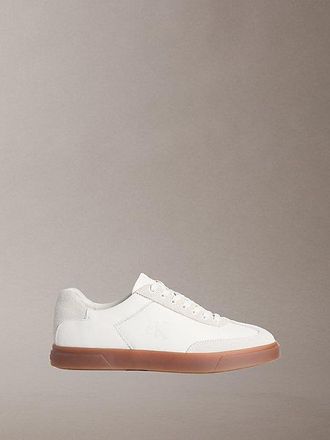 Calvin Klein Zapatillas De Piel Con Logo Distintivo