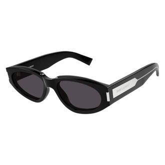 Saint Laurent Ladies Black Round Sunglasses SL618 001