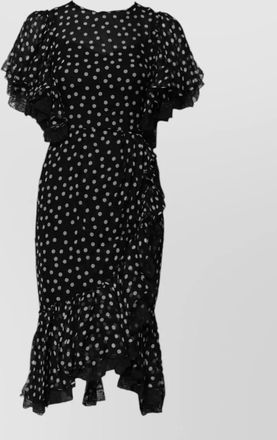 Dolce & Gabbana silk polka-dot lace midi dress