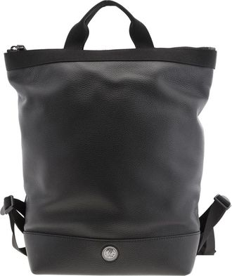 Roberto Cavalli Printed Leather Backpack