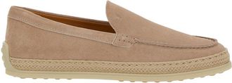 Tod's Light Pink Slip On Loafers