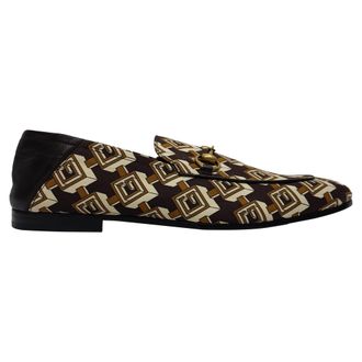 Gucci Gucci Geometrische G Print Instappers in Meerkleurig Leder