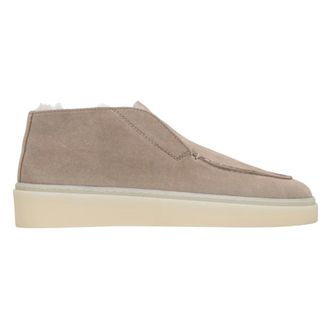 Estro & Luminara Velours Instappers - Dames - Schoenen - Beige - Maat: 36 EU Velours