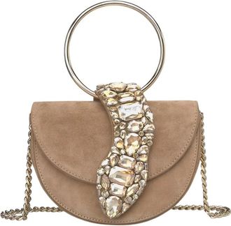 Alma En Pena Slangen handtas - Dames - Handtassen - Bruin - ONE Size - Leer - Tassen