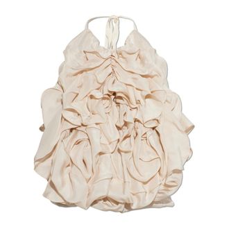 Maison Margiela Dames, Tops, Beige, Maat: XS Zijde