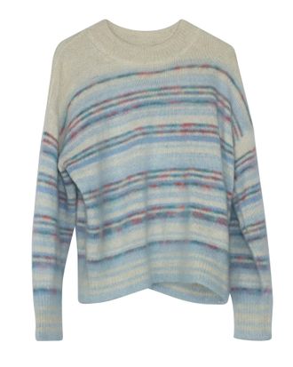Isabel Marant Gatliny Stiped Sweater in Blue Wool
