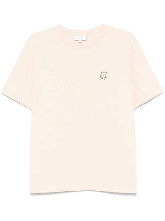 Maison Kitsuné T-shirt con applicazione Bold Fox Head - Toni neutri