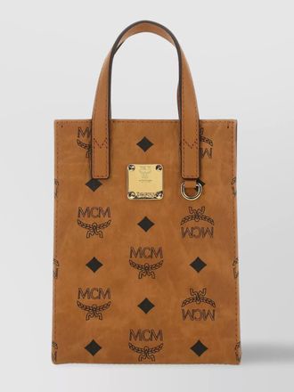 MCM na printed shoulder bag
