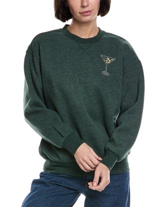 Wildfox Extra Olives Charlie Oversized Fit Sweatshirt