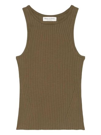 Marc O'Polo ribbed sleeveless top - Brown