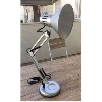 Trade Shop Trade Shop Traesio - Trade Shop - Lampada Da Scrivania Con Braccio Snodabile Attacco E27 Luce Tavolo Per Ufficio - Plata