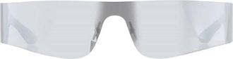 Balenciaga Silver Rectangular Unisex Sunglasses BB0041S 002 99