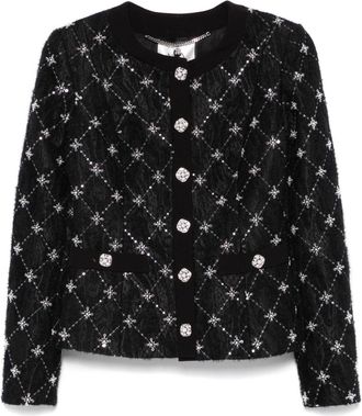 Nissa Giacca jacquard con ricamo - Nero