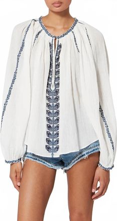 Isabel Marant Lena Top In Ecru