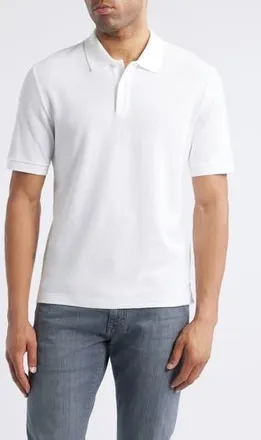 Nordstrom Pima Cotton Piqu&eacute; Polo in White at Nordstrom Rack, Size Xxx-Large