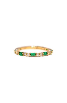 Girls Crew x Harry Potter House Band Ring in Gold/Slytherin at Nordstrom, Size 5