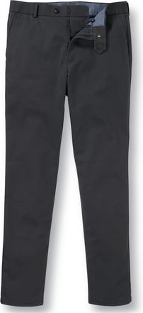 CHARLES TYRWHITT Mens Chino Trousers - Ultimate Non-Iron Stretch Dark Grey Chinos for Men - Slim Fit - Smart Casual Cotton Chinos for Work, Travel & Everyday Wear