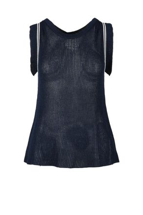 Rocco Ragni Blue Lurex Knit