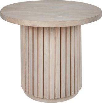Beliani Beliani - Mesa De Centro Tablero De Mango Acabado Natural Dise&ntilde;o Moderno Madera Clara Lemont