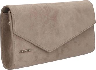 Peter Kaiser Tassen, Dames, Beige, ONE Size, Wol, Taupe Clutch voor elegante avonden
