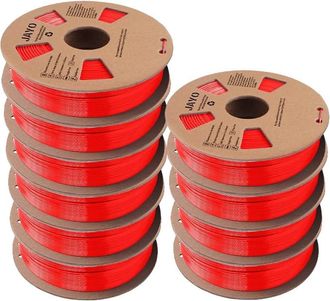 OEM Filamento Para Impresora 3d, Material Ecol&oacute;gico, De Alta Resistencia Y Robustez, Petg-rojo-11kg