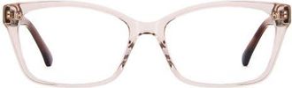 Kate Spade New York demi 53mm rectangular reading glasses in Crystal Pink at Nordstrom