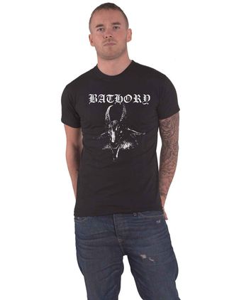 Bathory Plastic Head Bathory Goat Mens T-Shirt Black Large