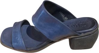 Shoto Womens Tripon Slide Sandals In Navy Blue