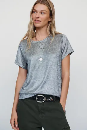 Sanctuary Shine Short Sleeve Crew Neck Tee