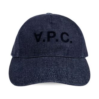 A.P.C. A.p.c., Accessoires, unisex, Blauw, 54 CM, Katoen, Charlie Eden Baseball Cap