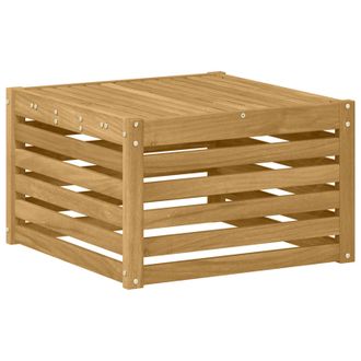 vidaXL Mesa De Exterior Madera De Acacia S&oacute;lida Blanco 59 X 59 X 37 Cm Vidaxl