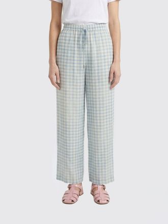 Ermanno Scervino Checked Silk Palazzo Pants