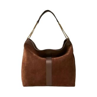 Twinset Tassen, Dames, Bruin, ONE Size, Leer, Liliane Hobo