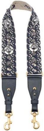 Dior Pre-owned Accessories, female, Blue, Size: ONE SIZE Pre-owned Canvas Bag Strap
