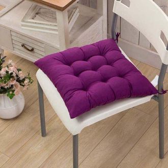 OEM Juego De 4 Cojines Gruesos Para Sillas De Comedor, 40 X 40 Cm, Cojines Para Sillas De Jard&iacute;n Para El Hogar (morado) -crezuo