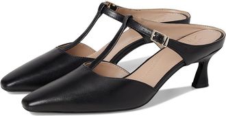 Naturalizer Gem Womens Clog Shoes Black Leather : 5.5 M (B)