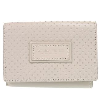 Bottega Veneta Ivory Leather Wallet (Tri-Fold) (Pre-Owned)