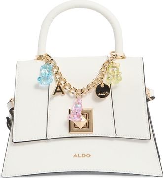 Aldo Lefteye Denim Top Handle Bag in White at Nordstrom Rack