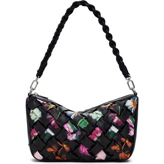 Desigual Floral Woven Shoulder Bag in Black at Nordstrom