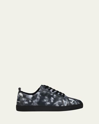 Christian Louboutin Mens Louis Jr Canopee Leather Low-Top Sneakers
