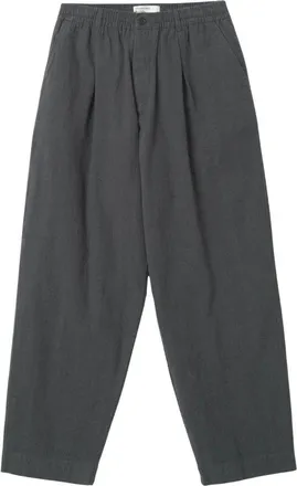 Universal Works Pantaloni Liverpool Oxford - - Trousers - Uomo - Grigio - W36