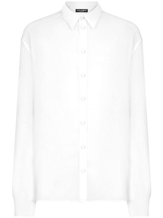 Dolce & Gabbana Camicia Translucent - Bianco
