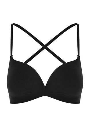 Wacoal Inès Secret Stretch-nylon Soft-cup bra - Black - 36A