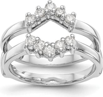 Diamond2Deal 14k Gold Lab Grown Diamond Wedding Band Ring 0.35Ct Clarity- VS Color- G-H