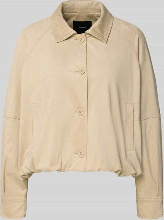 someday Someday Jacke mit Knopfleiste und Eingrifftaschen Modell Nayomi in Beige, Gr&ouml;&szlig;e 38