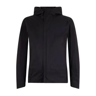Herno Light Jackets, male, Black, Size: XL Lightweight Hooded Jacket