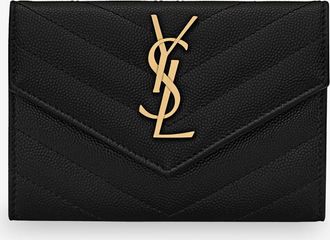 Saint Laurent Portafoglio Cassandre in pelle matelass&eacute; - SAINT LAURENT - gender_Woman