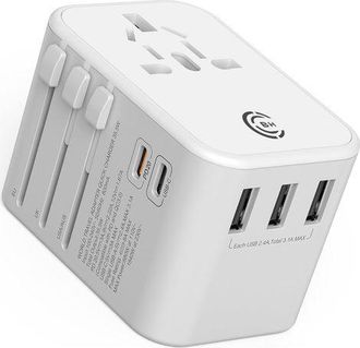 OEM Adaptador De Viaje Universal, Adaptador Multitoma Internacional, Adaptador De Corriente Global, Tipo Ca Reino Unido Ee. Uu. Europa Usb Todo En Uno