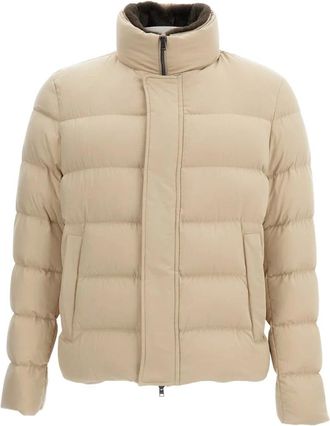 Herno Down Jackets, male, Beige, L, Bomber